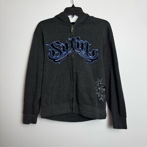 So cal mens black emo grunge hoodie